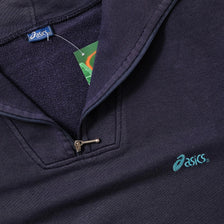 Vintage Asics Q-Zip Sweater Medium 