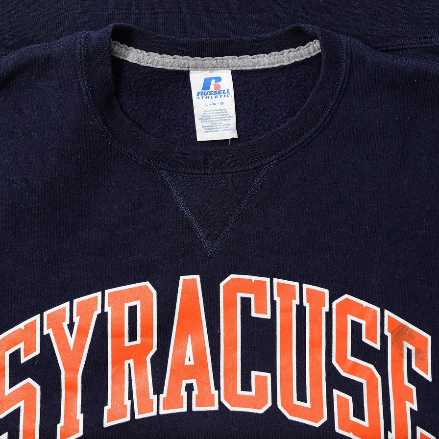 Vintage Russell Athletic Syracuse Orange Sweater Large 