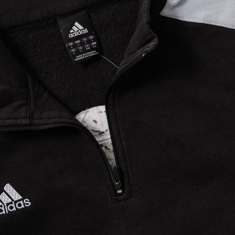 Vintage adidas Soccer Q-Zip Sweater Large 