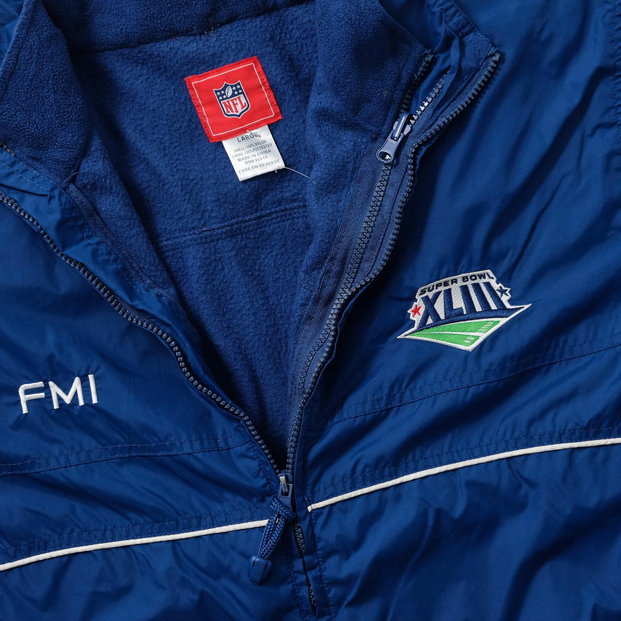 2009 Super Bowl Light Padded Jacket Large 