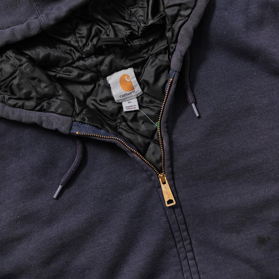 Vintage Carhartt Quilted Zip Hoody XLarge 