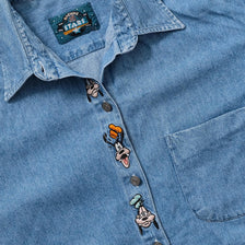 Vintage Goofy Denim Shirt Medium 