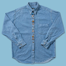 Vintage Goofy Denim Shirt Medium 