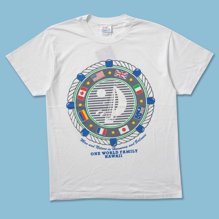 Vintage One World Family Hawaii T-Shirt Small - Double Double Vintage