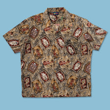 Y2K Pattern Shirt XXL - Double Double Vintage