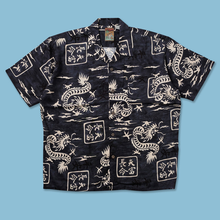 Y2K Dragon Shirt Large - Double Double Vintage