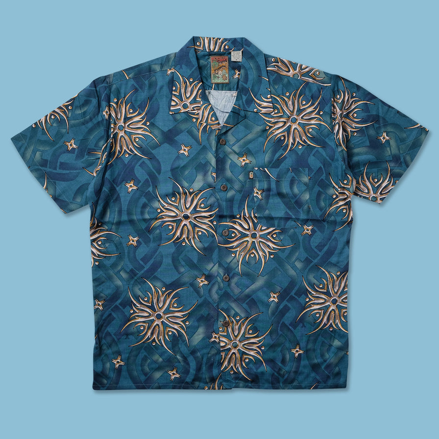 Y2K Tribal Shirt Large - Double Double Vintage