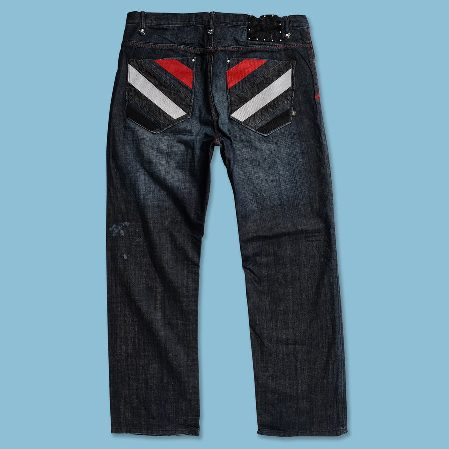 Y2K Akademiks Denim Pants 38x34 - Double Double Vintage