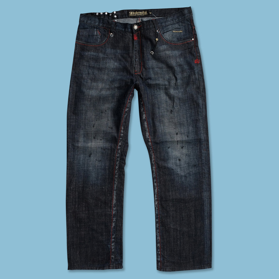 Y2K Akademiks Denim Pants 38x34 - Double Double Vintage