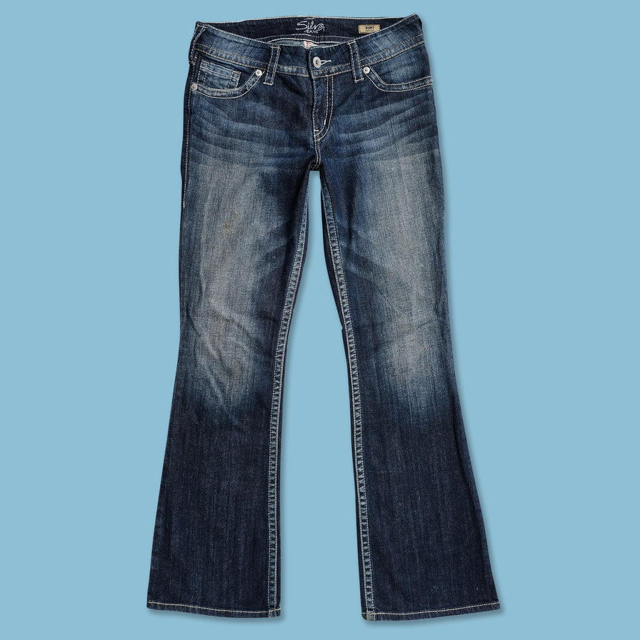 Y2K Flared Denim Pants 30x32 - Double Double Vintage