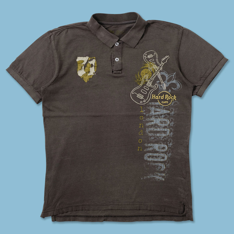 Y2K Hard Rock Cafe Polo Medium - Double Double Vintage