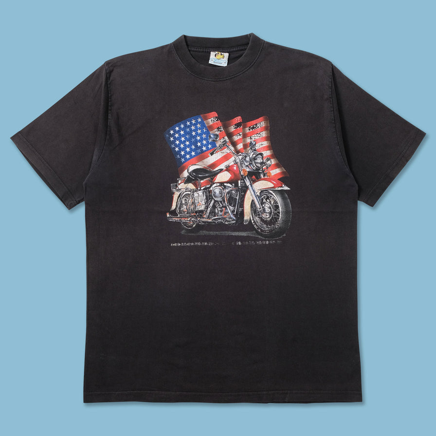 Vintage Biker T-Shirt XLarge - Double Double Vintage
