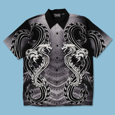 Y2K Tribal Shirt Large - Double Double Vintage