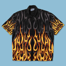 Y2K Tribal Shirt Large - Double Double Vintage