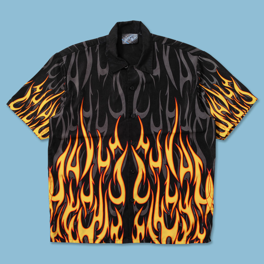 Y2K Tribal Shirt Large - Double Double Vintage