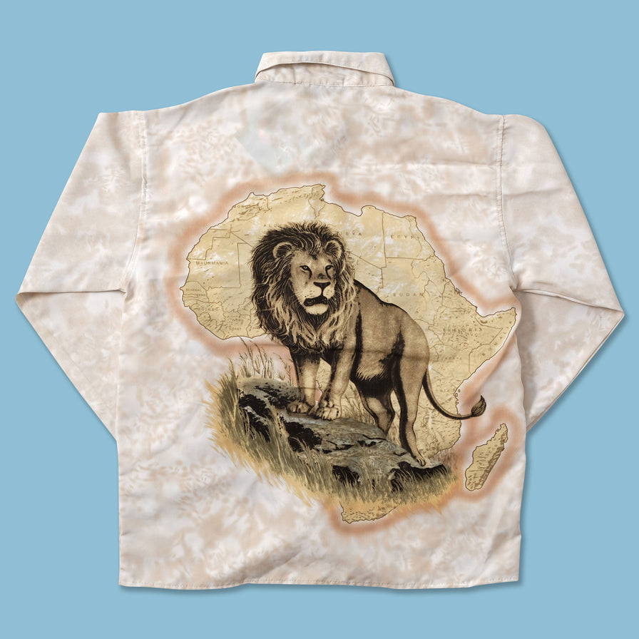 Y2K Lion Shirt Small - Double Double Vintage