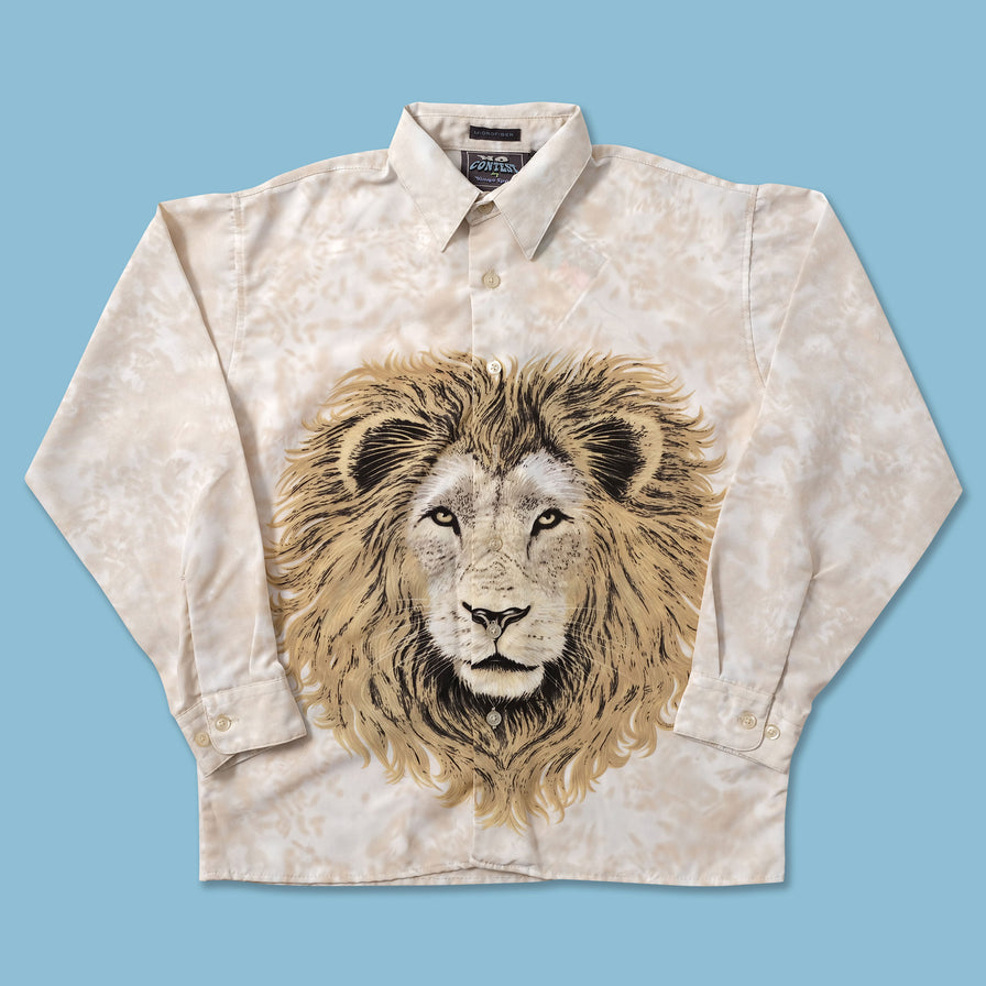 Y2K Lion Shirt Small - Double Double Vintage