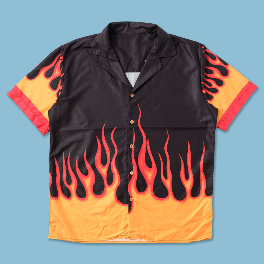 Y2K Flames Shirt XLarge