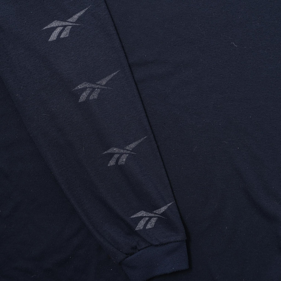 Vintage Reebok Mock Neck Longsleeve Large 