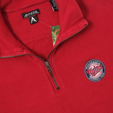 Vintage Minnesota Twins Q-Zip Sweater Large 