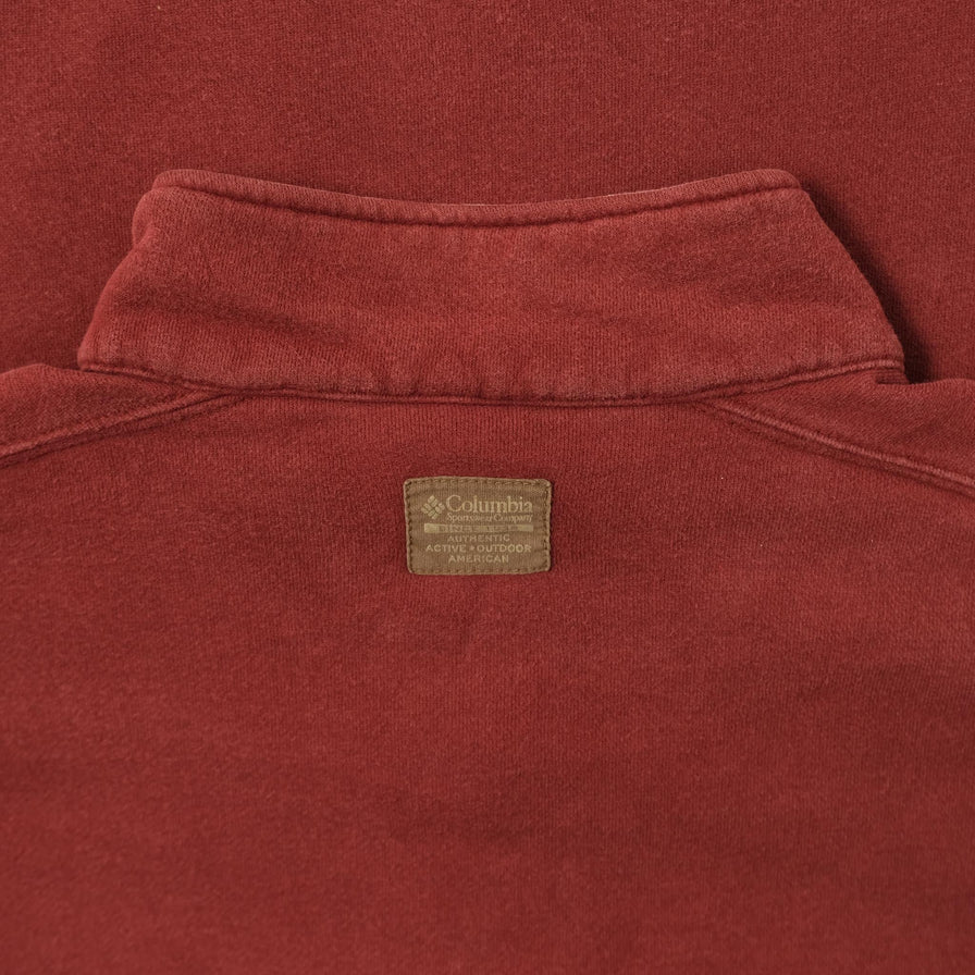 Vintage Columbia Q-Zip Sweater XLarge 