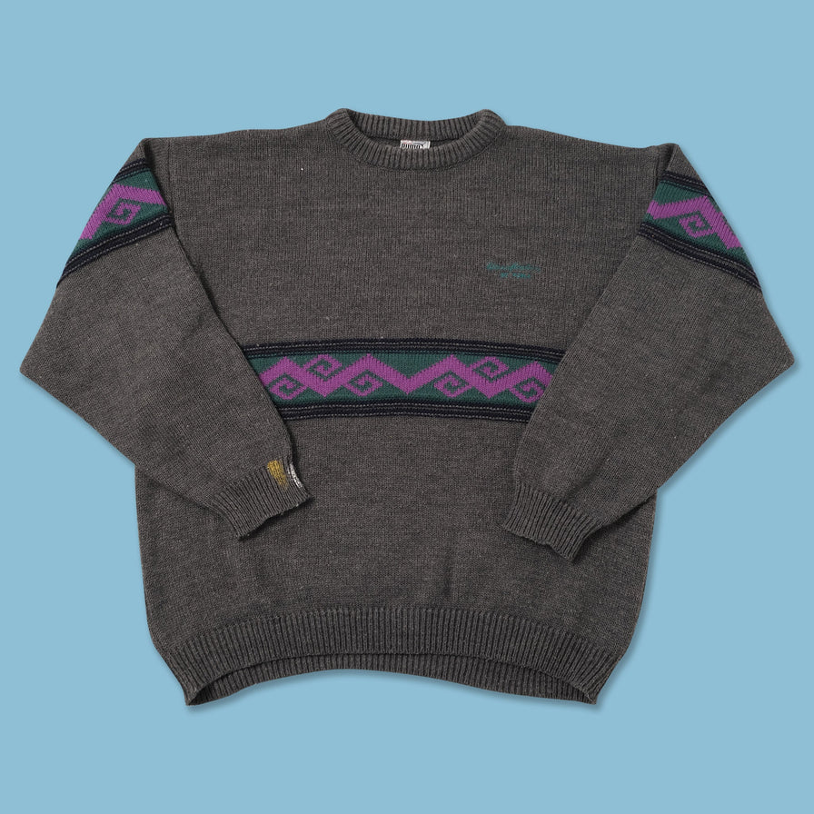 Vintage Puma Knit Sweater Large 