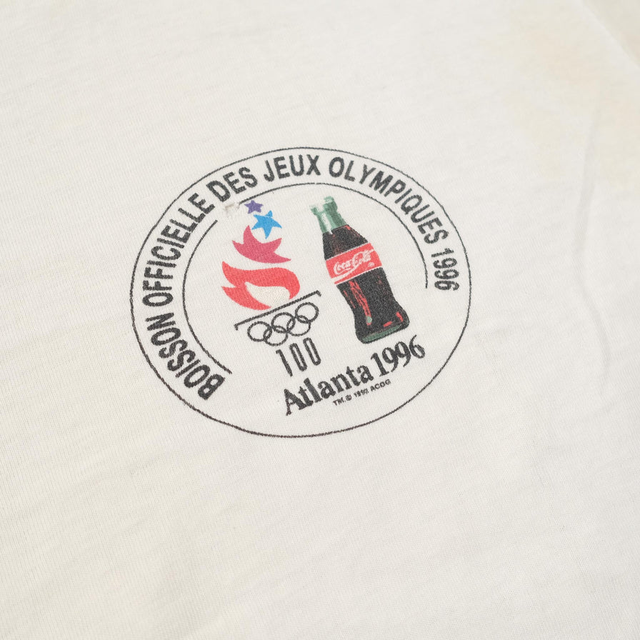 Vintage 1996 Coca Cola Olympic Games T-Shirt Medium 