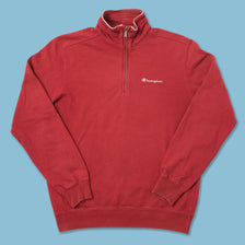 Vintage Champion Q-Zip Sweater Medium 