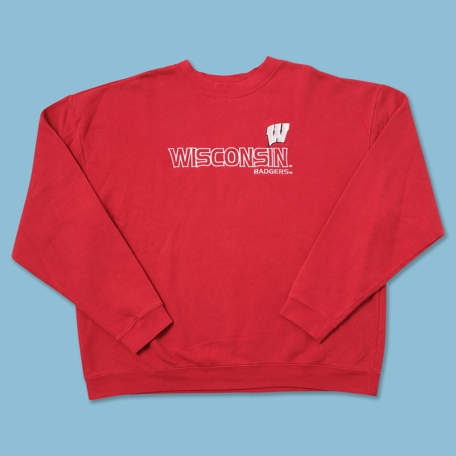 Vintage adidas Wisconsin Badgers Sweater XLarge 