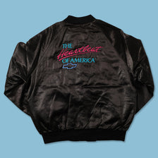 Vintage Satin College Jacket Large 