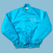 Vintage Padded Satin College Jacket Medium 
