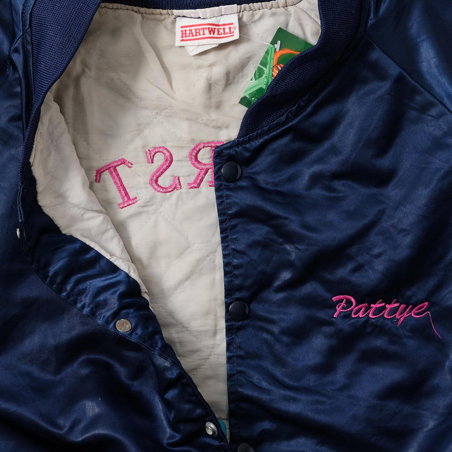 Vintage Satin College Jacket XXLarge 