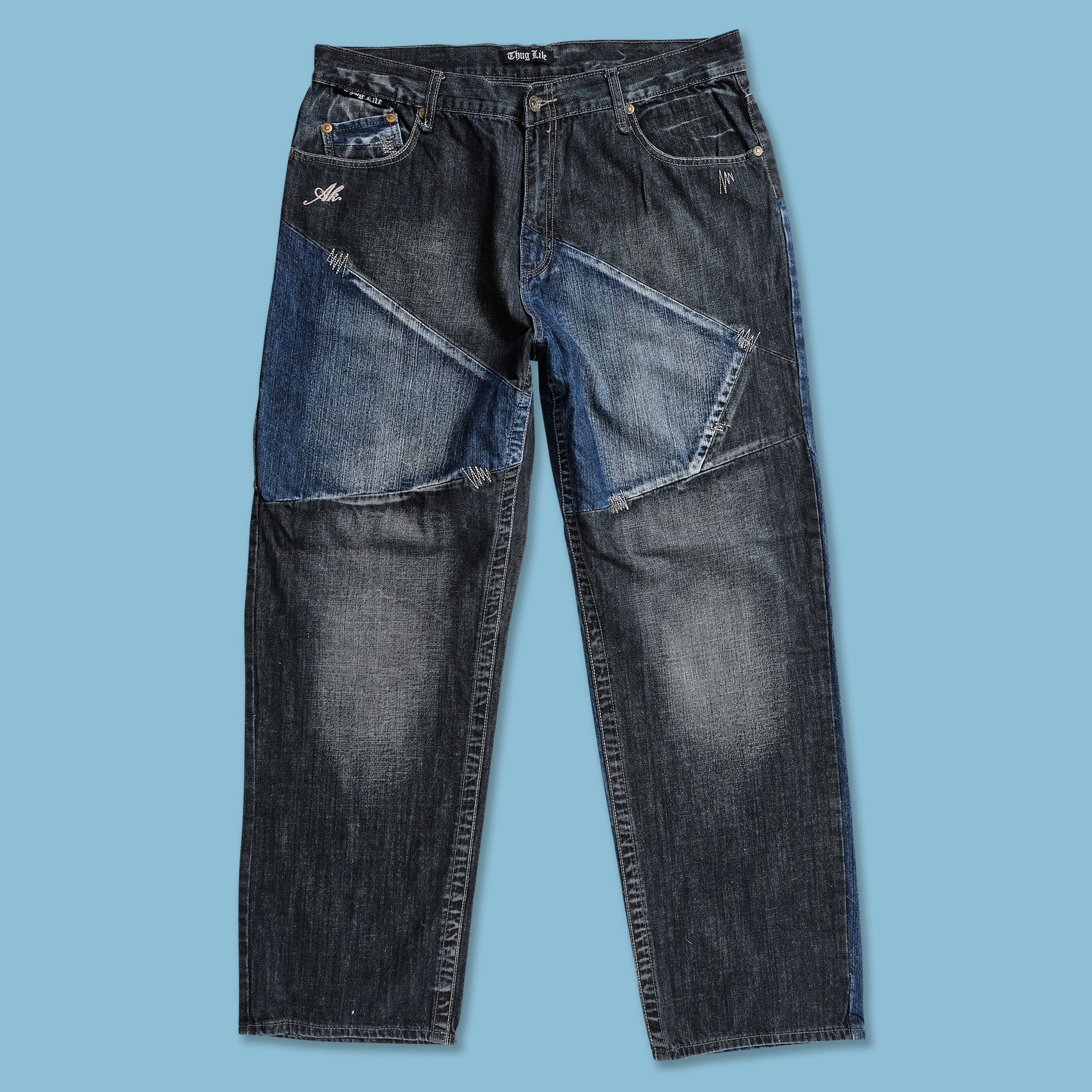 Y2K Thug Life Baggy Jeans 40x32 | Double Double Vintage