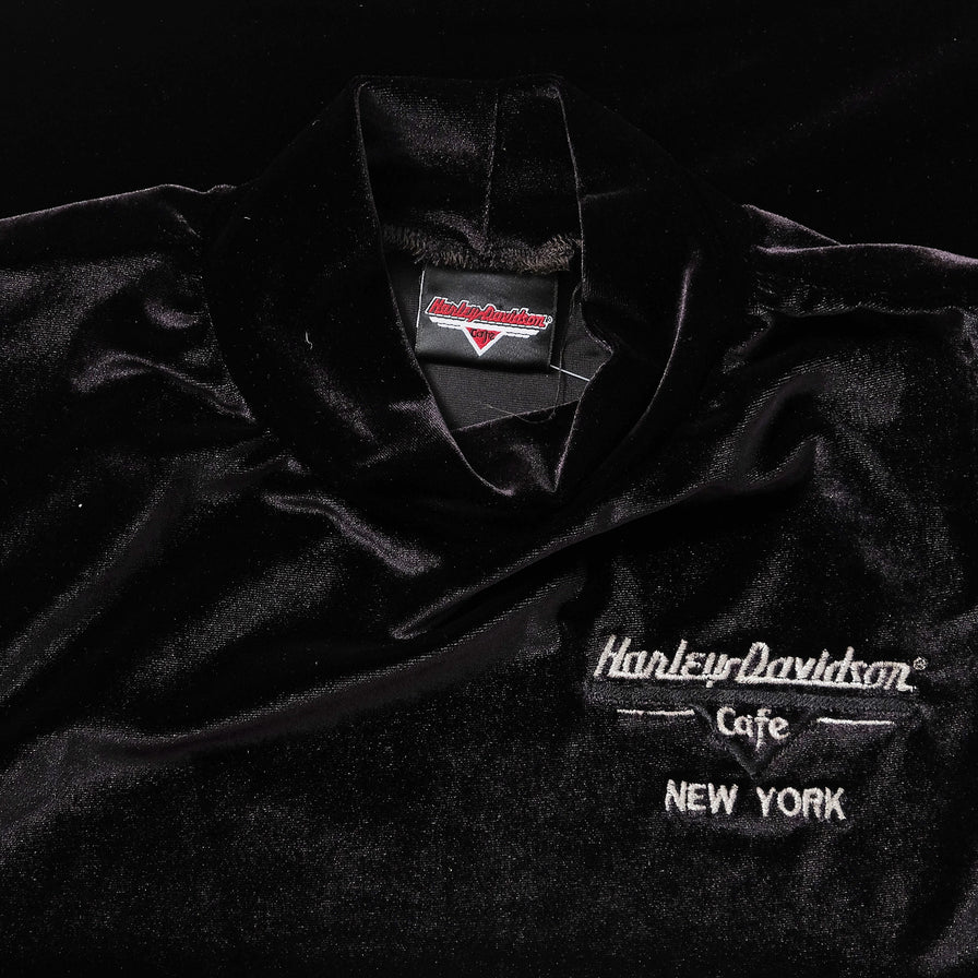 Women's Harley Davidson Velour Top Small 