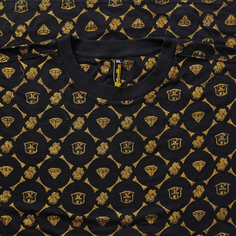 Y2K Raw Blue T-Shirt XLarge 