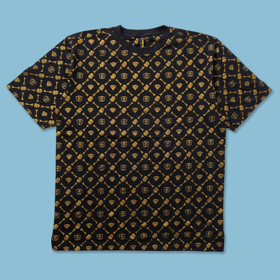 Y2K Raw Blue T-Shirt XLarge 