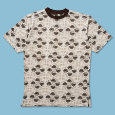 Y2K Raw Blue T-Shirt Medium 