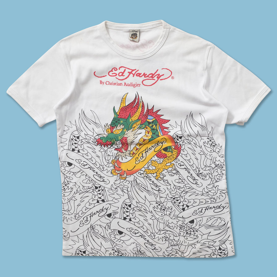 Women's Y2K Ed Hardy T-Shirt Medium 