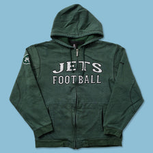 Vintage Reebok New York Jets Zip Hoody Small 