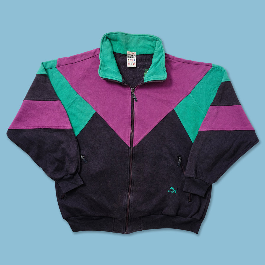 Vintage Puma Sweat Jacket Large 