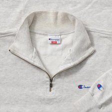 Vintage Champion Q-Zip Sweater Large 