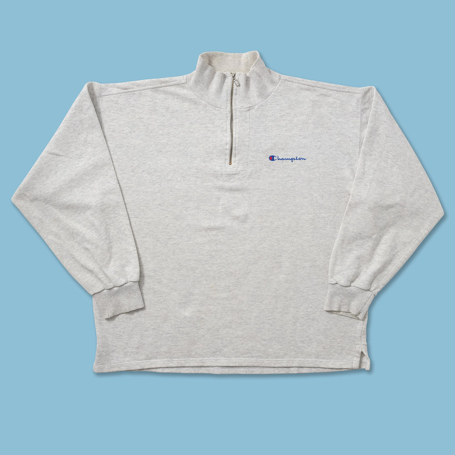 Vintage Champion Q-Zip Sweater Large 