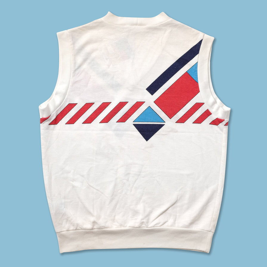 トップス Vintage 80s Adidas Ivan Lendl Faces Vest Adidas tennis vintage Ivan Lendl Dacota the face vest top