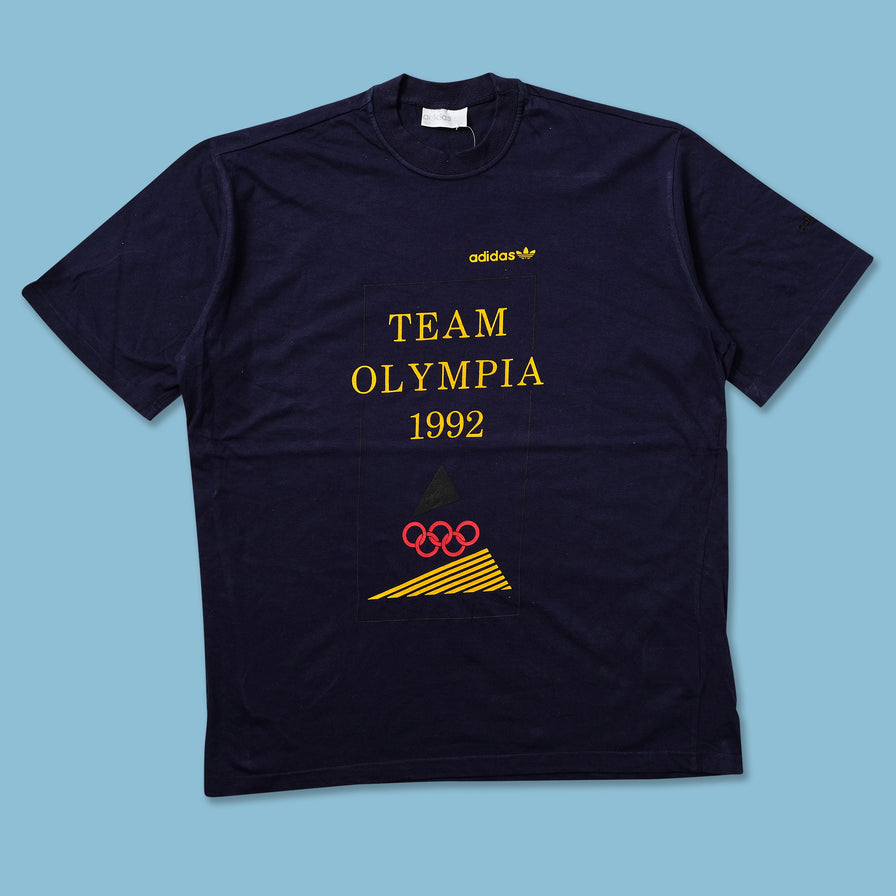 1992 adidas Team Olympia T-Shirt Large - Double Double Vintage