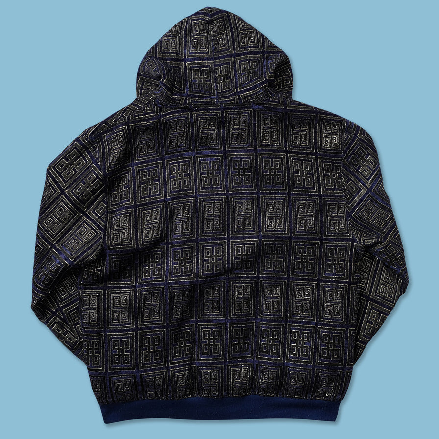 Y2K Karl Kani Velour Zip Hoody XLarge - Double Double Vintage