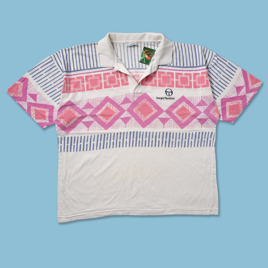 Vintage Sergio Tacchini Tennis Polo XLarge - Double Double Vintage