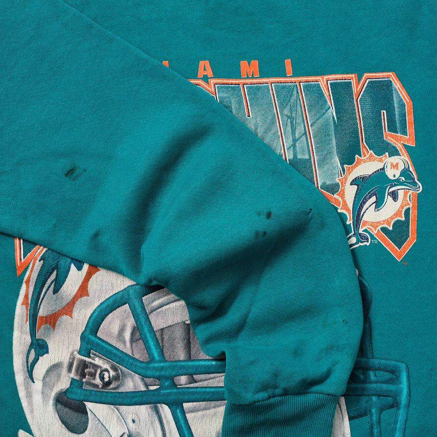 Vintage Miami Dolphins Sweater Medium - Double Double Vintage