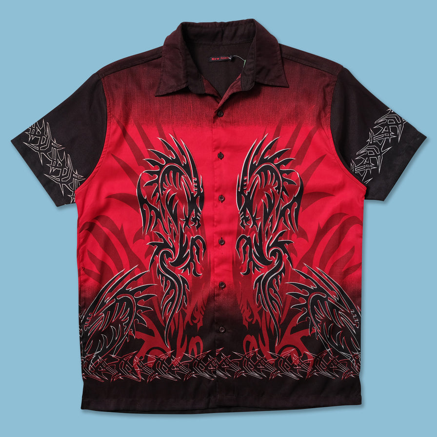 Y2K Tribal Shirt Large - Double Double Vintage