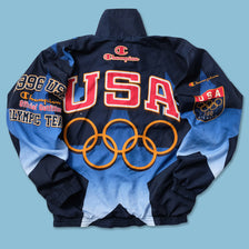 1996 Champion USA Olympic Team Track Jacket Medium - Double Double Vintage