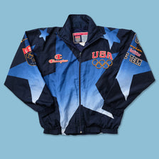 1996 Champion USA Olympic Team Track Jacket Medium - Double Double Vintage